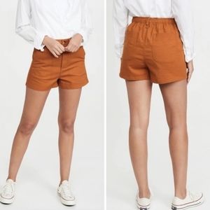 Madewell Camp Shorts, S, Orange/Red